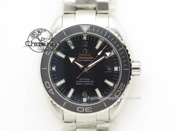 0214 Sporty Globemaster Master Chronometer SS RG V6F Best Edition Black Dial On Brown Leather Strap A 8270